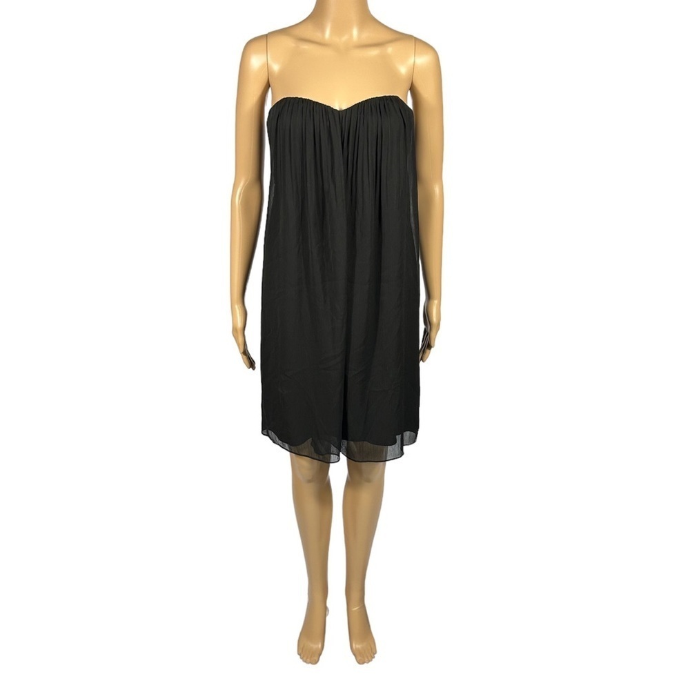 ALICE + OLIVIA Black Midriff Cutout Strapless Dress Size 6